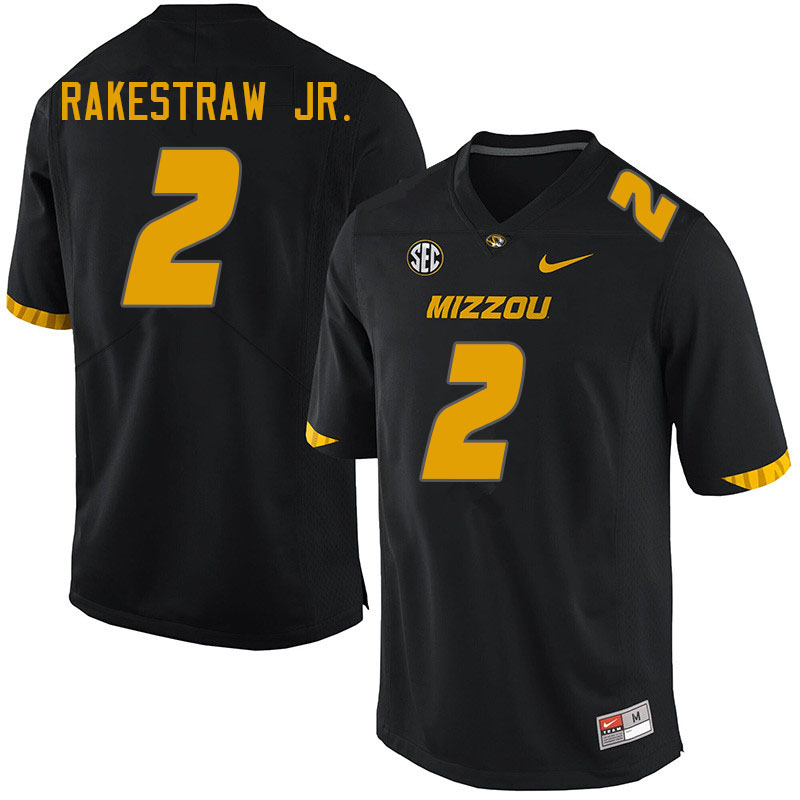 Men #2 Ennis Rakestraw Jr. Missouri Tigers College Football Jerseys Sale-Black - Click Image to Close
